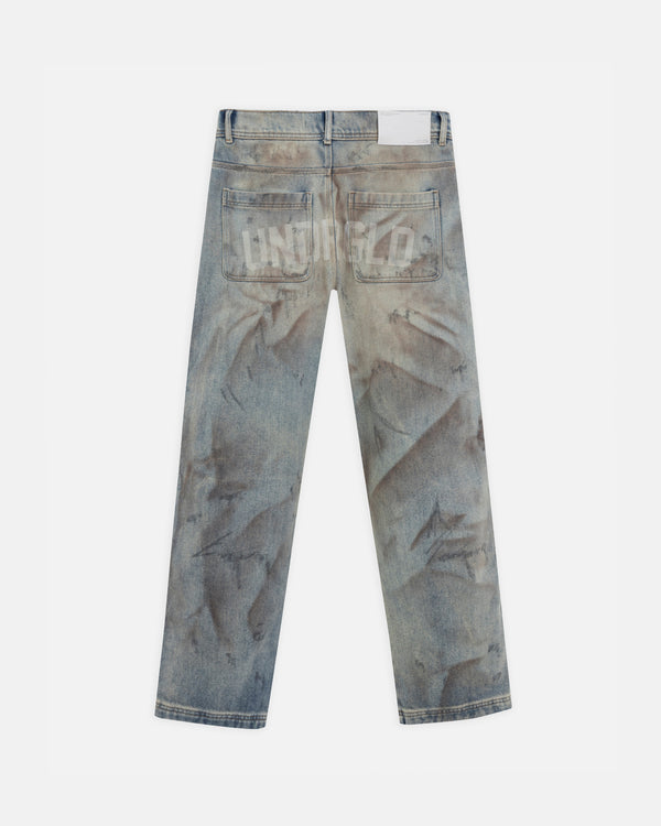 UNDERGOLD - Pants Capsule Wide Jeans - Dirty Blue