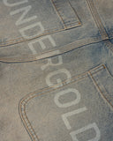 Undergold Pants Line Basic Slim Fit Jeans Dirty Blue