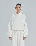 Undergold Hoodie W Line Basic Boxy Fit White