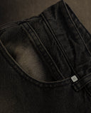 Undergold Pants W Line Basic Wide Jeans Dirty Black