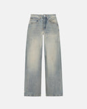 Undergold Pants W Line Basic Wide Jeans Light Blue