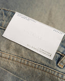 Undergold Pants W Line Basic Wide Jeans Light Blue