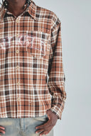 UNDERGOLD - Shirt Act 1 Faith Flannel Plaid - Brown