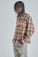 UNDERGOLD - Shirt Act 1 Faith Flannel Plaid - Brown