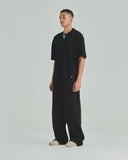 Undergold Sweatpants Blanks Barrel Straight Pants Black