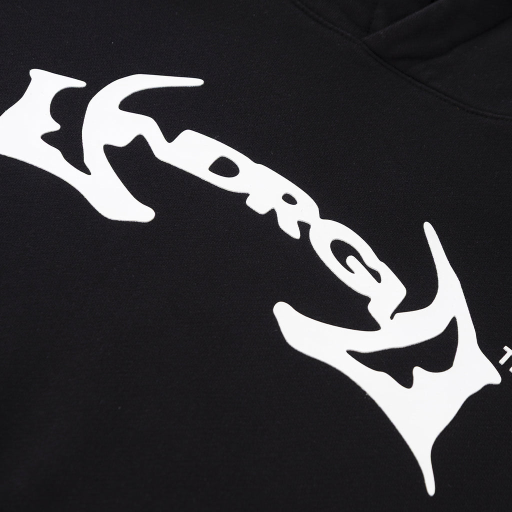 UNDERGOLD THUNDER RIDER BASIC CROPPED HOODIE BLACK