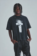 UNDERGOLD - Tshirt Act 1 Cross Vintage - Black