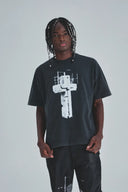 UNDERGOLD - Tshirt Act 1 Cross Vintage - Black