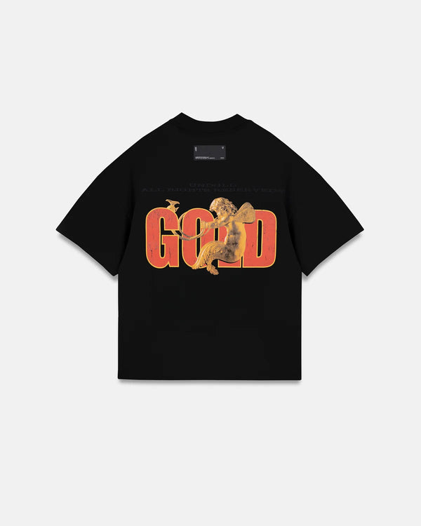 UNDERGOLD - Tshirt Revelation Gold Boxy Fit - Black