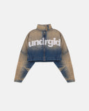 UNDERGOLD - W Jacket Revelation Cropped Zip Up - Sand Blue
