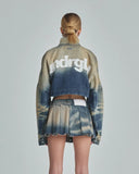UNDERGOLD - W Jacket Revelation Cropped Zip Up - Sand Blue
