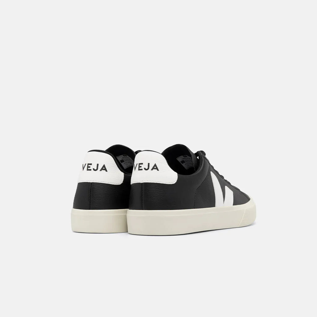 VEJA CAMPO LEATHER BLACK WHITE