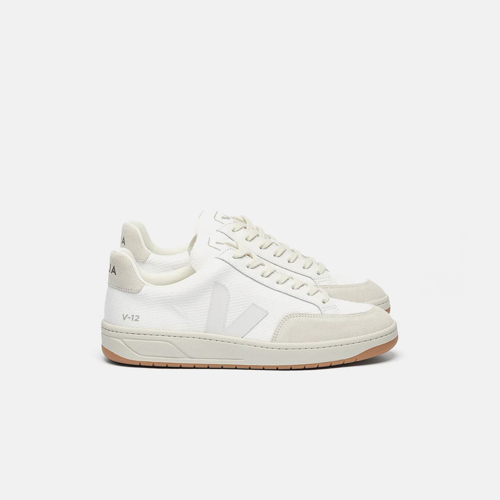 VEJA V-12 B-MESH WHITE NATURAL