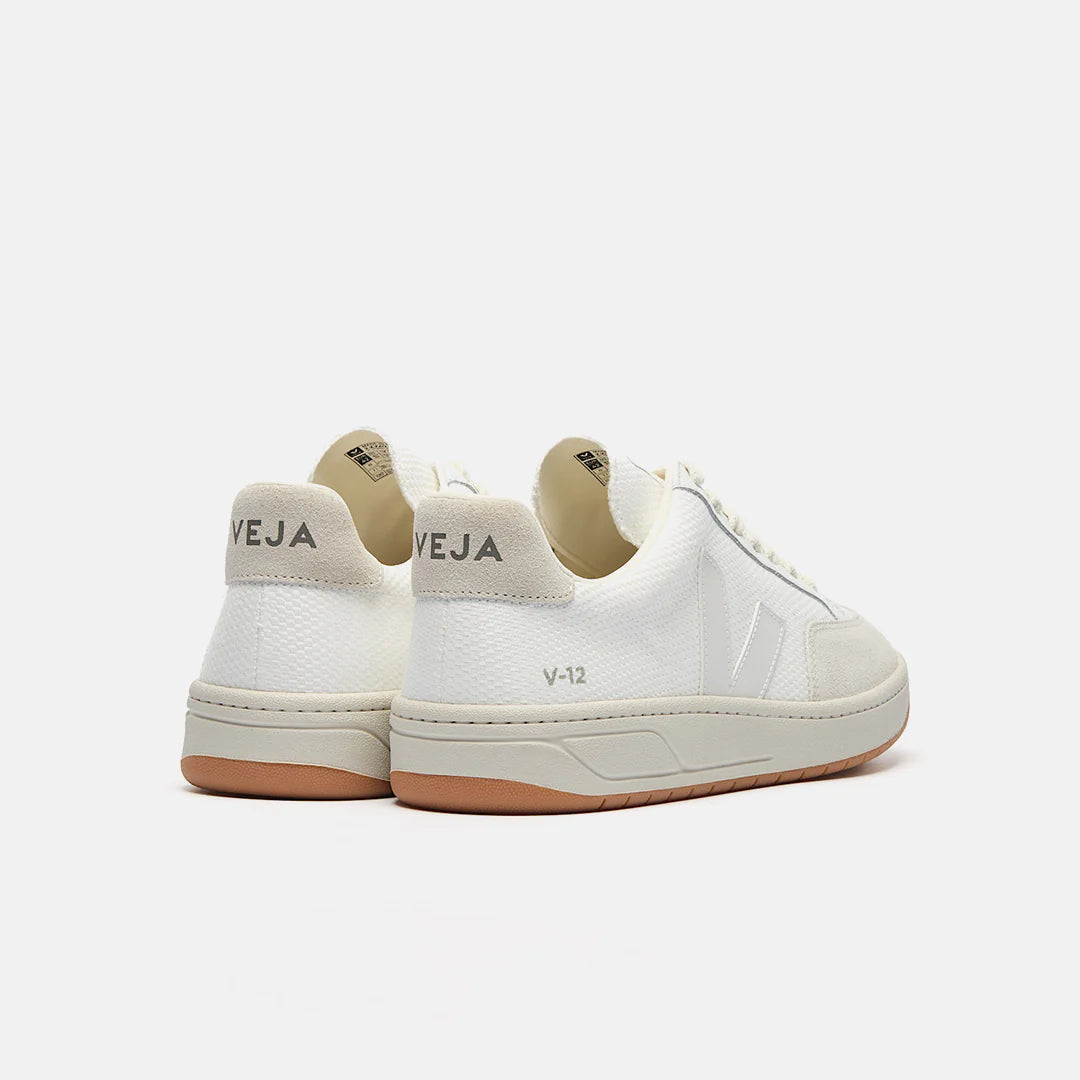 VEJA V-12 B-MESH WHITE NATURAL