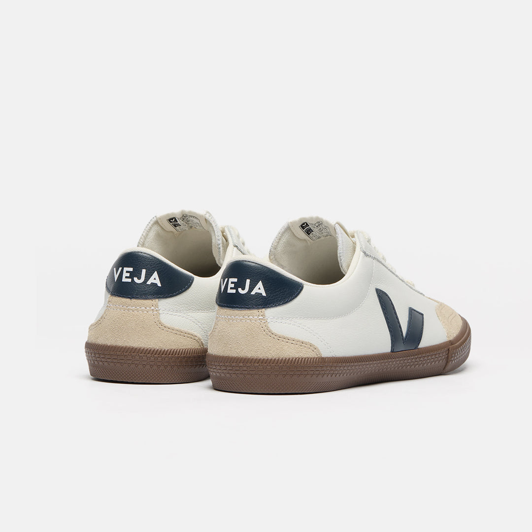 VEJA VOLLEY LEATHER WHITE NAUTICO BARK