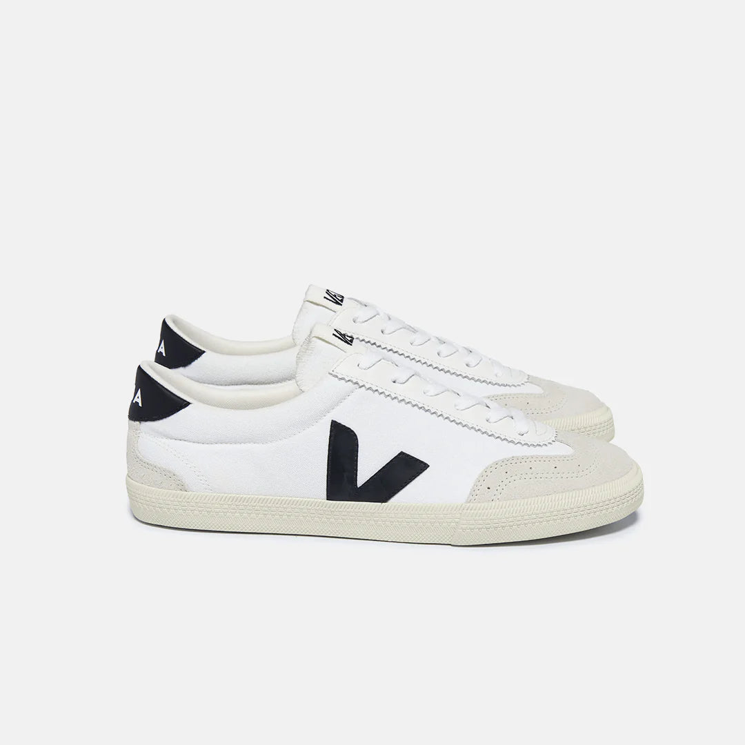VEJA VOLLEY CANVAS WHITE BLACK