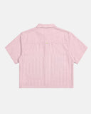 TRUE - True Embroidered Flower Boxy Shirt - Pink